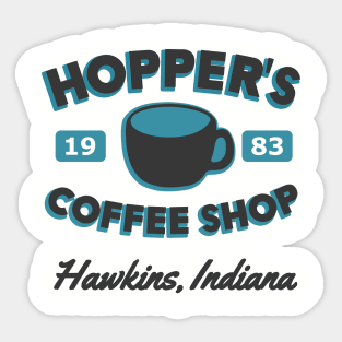 Hopper's Coffee Shop Sticker